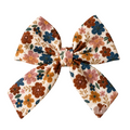 Fall Blooms Sailor Dog Bow